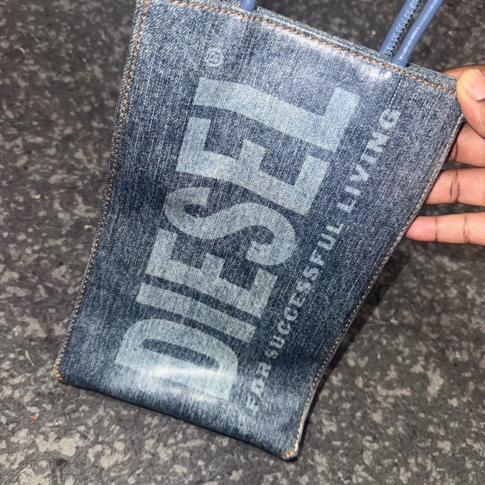 Diesel Blue Denim Mini Bag